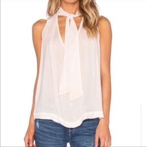 New with tags free people tie front sleeveless blouse